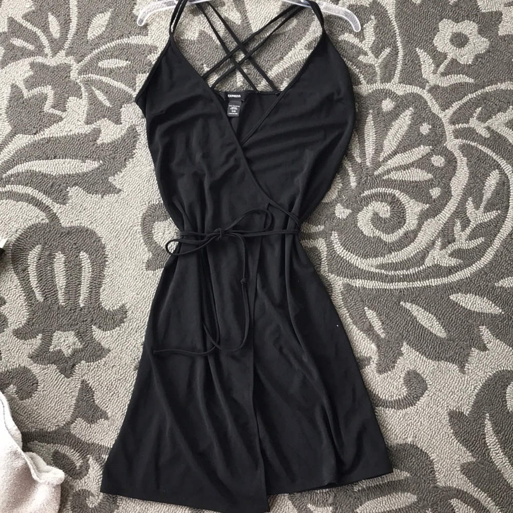 Sleeveless wrap dress
